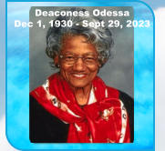 Deaconess Odessa Dec 1, 1930 - Sept 29, 2023